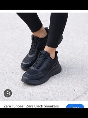 Zara Black Women's Chunky Sneaker